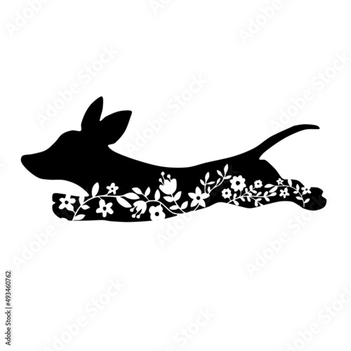 cute dachshund silhouette