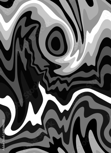 Tablou pe pânză Liquified Colorful Stripes Seamless Abstract Pattern Trendy Fashion Colors Multi