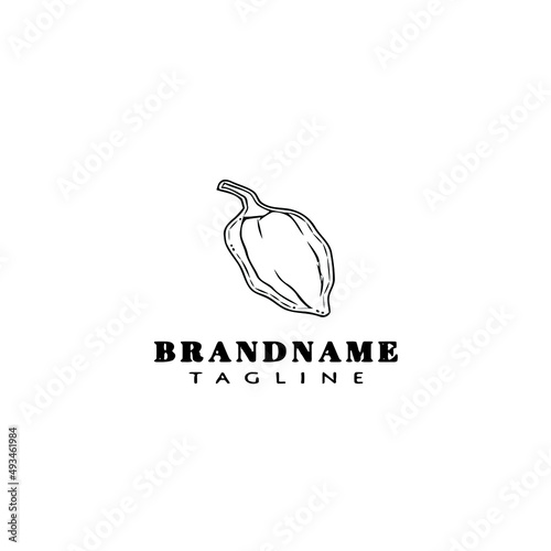 habanero chili peppers logo template icon vector illustration