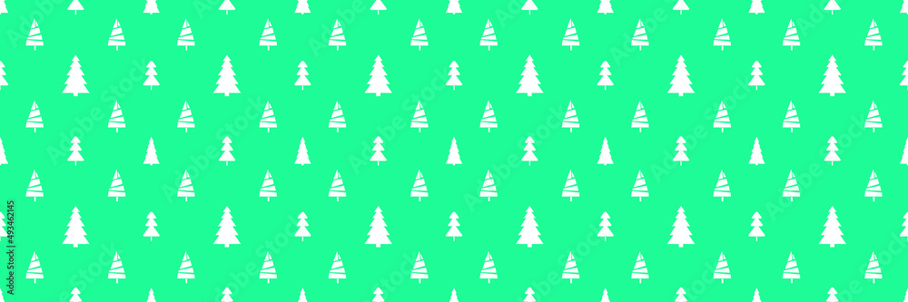 Obraz premium Seamless pattern with christmas trees. Abstract geometric wallpaper. Print for textiles, flyers and posters. Artwork for design