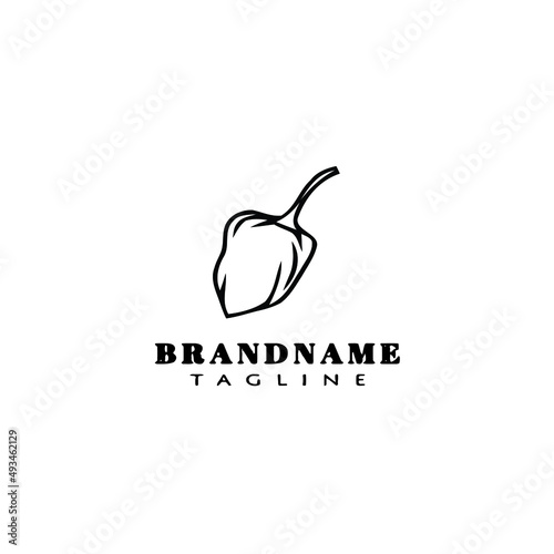 habanero chili peppers logo template icon vector illustration