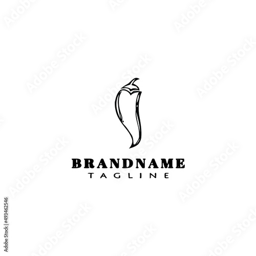 habanero chili peppers logo template icon vector illustration