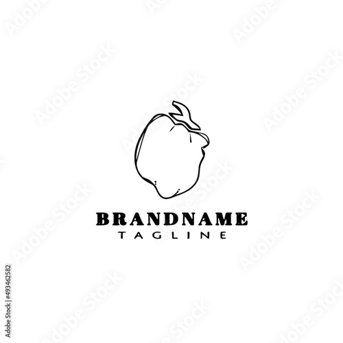 habanero chili peppers logo template icon vector illustration