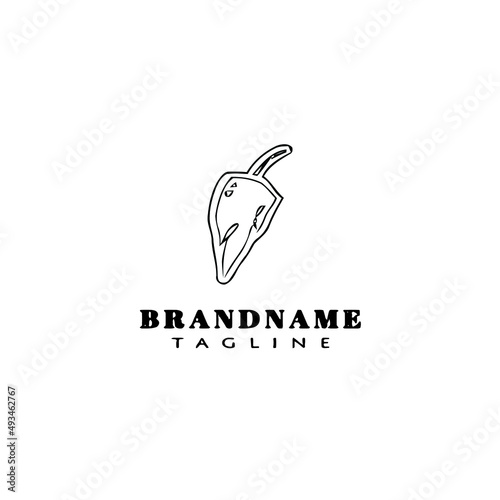 habanero chili peppers logo template icon vector illustration