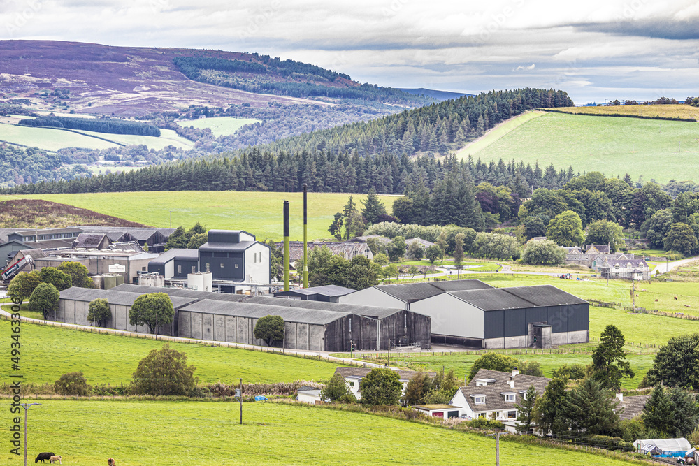 Glenlivet Distillery near Tomintoul, Moray, Scotland UK.