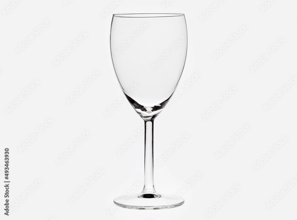 glass goblet on white background glass goblet on white background