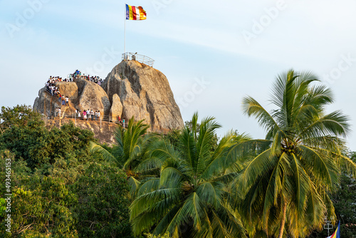 Buddhist temple in Mihintale ancient city near Anuradhapura, Sri Lanka. photo