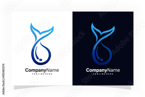 fish oil logo, fish vector