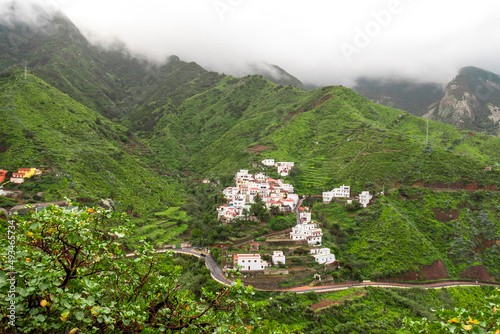 Taganana green valley in the middle of the Anaga mountains. Tenerife