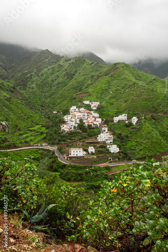 Taganana green valley in the middle of the Anaga mountains. Tenerife