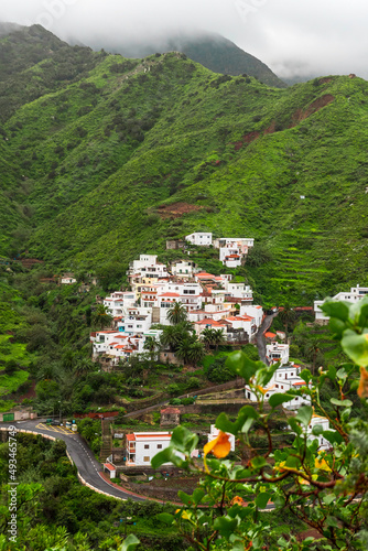 Taganana green valley in the middle of the Anaga mountains. Tenerife