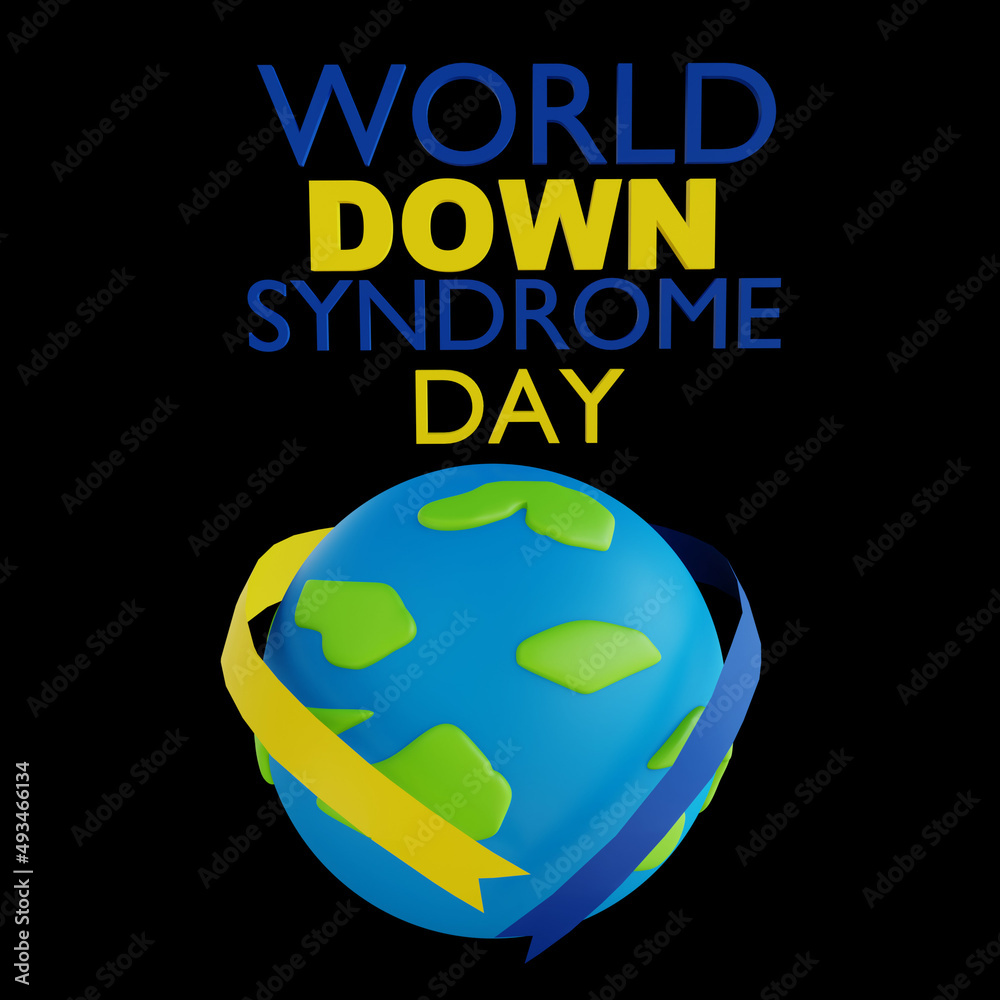 3d icon world down syndrome 