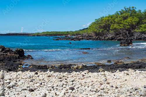 rocky coast of la perouse bay in southern maui photo