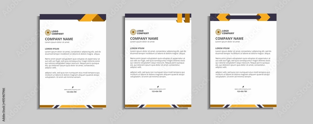 modern corporate letterhead template design modern corporate letterhead template design