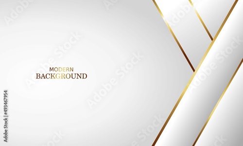 white luxury premium background and gold line.