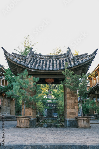 chinese temple in the park © hui