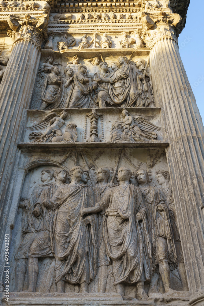 Benevento: Arco di Traiano, Roman arch