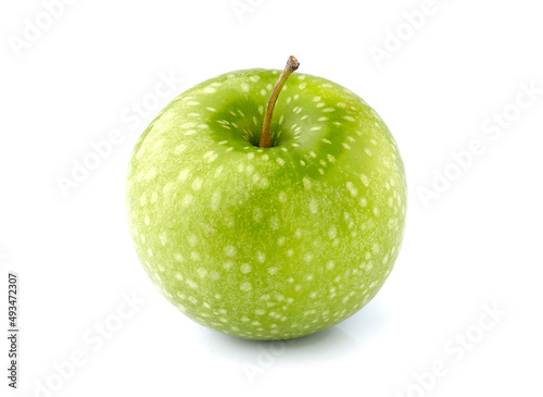 Green apple  on white background
