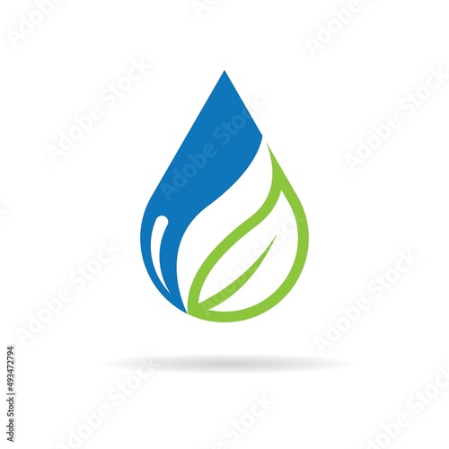 Drop logo template vector icon design