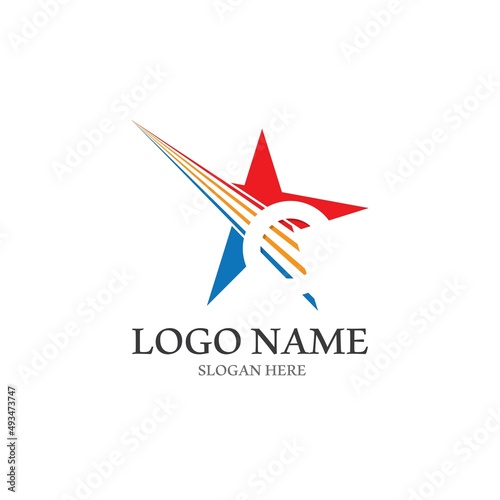 Free Download Star icon Template vector illustration - GFXLoad