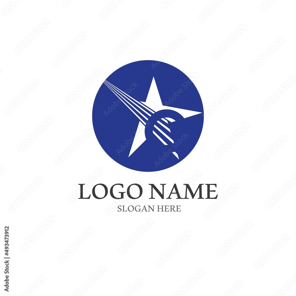 Star icon Template vector illustration