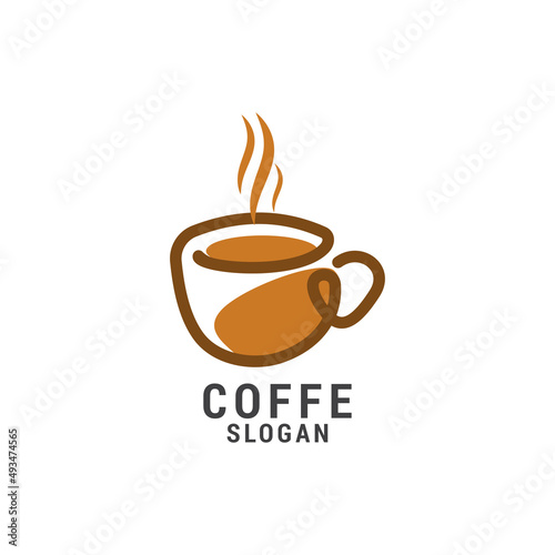 Coffee logo icon design template. Elegant, luxury, premium vector