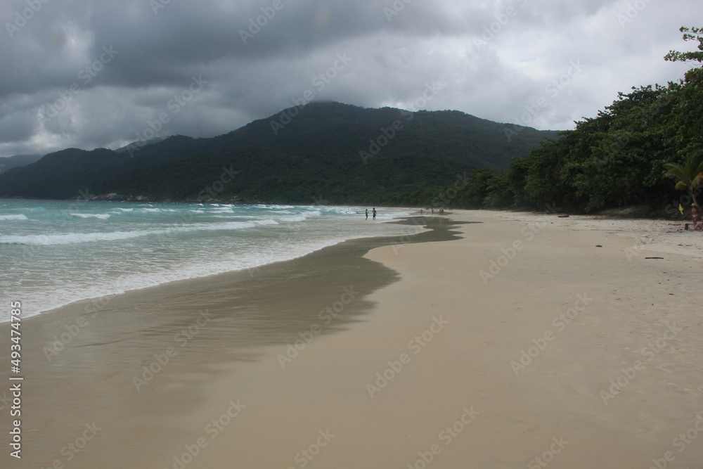 beach with clouds beach with clouds