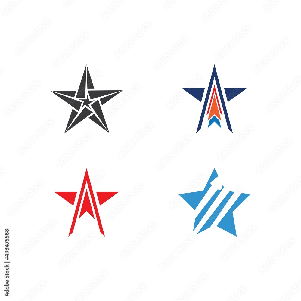 Star icon Template vector illustration Star icon Template vector illustration