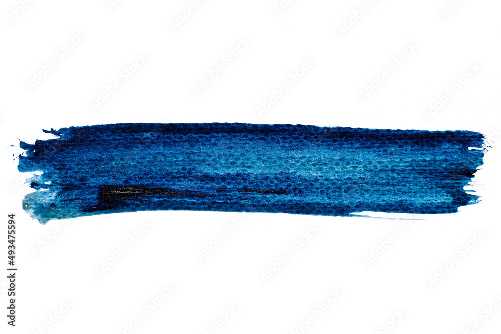 Fototapeta premium abstract acrylic watercolor paint brush stroke texture isolated on white background for logo and banner. design, creative, and illustration.