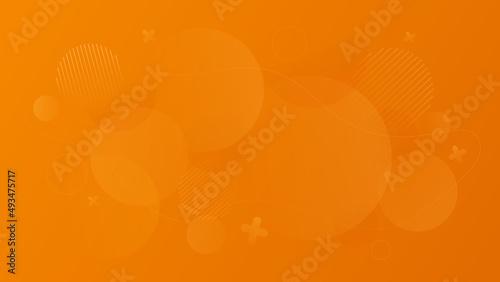orange abstract background like a bokeh effect with some small elements such as patterns, lines plus opacity