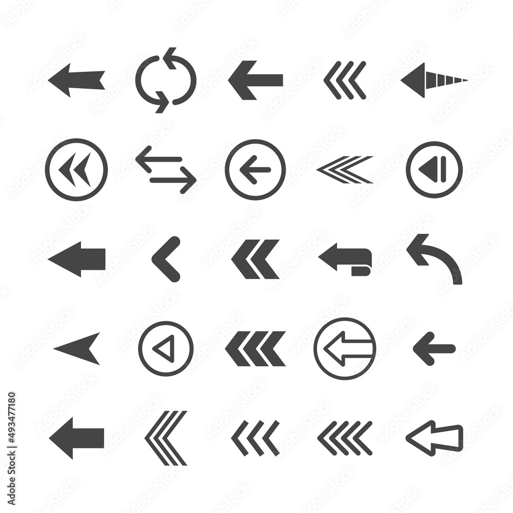 Arrow icons set. Vector Arrows collection. Arrow icons set. Vector Arrows collection.