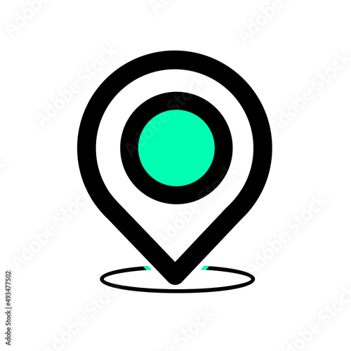 map pointer with icon