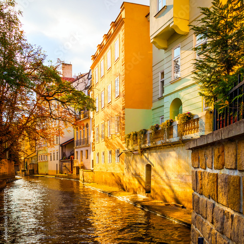 Canvas Print Prague - Autumn cityscape