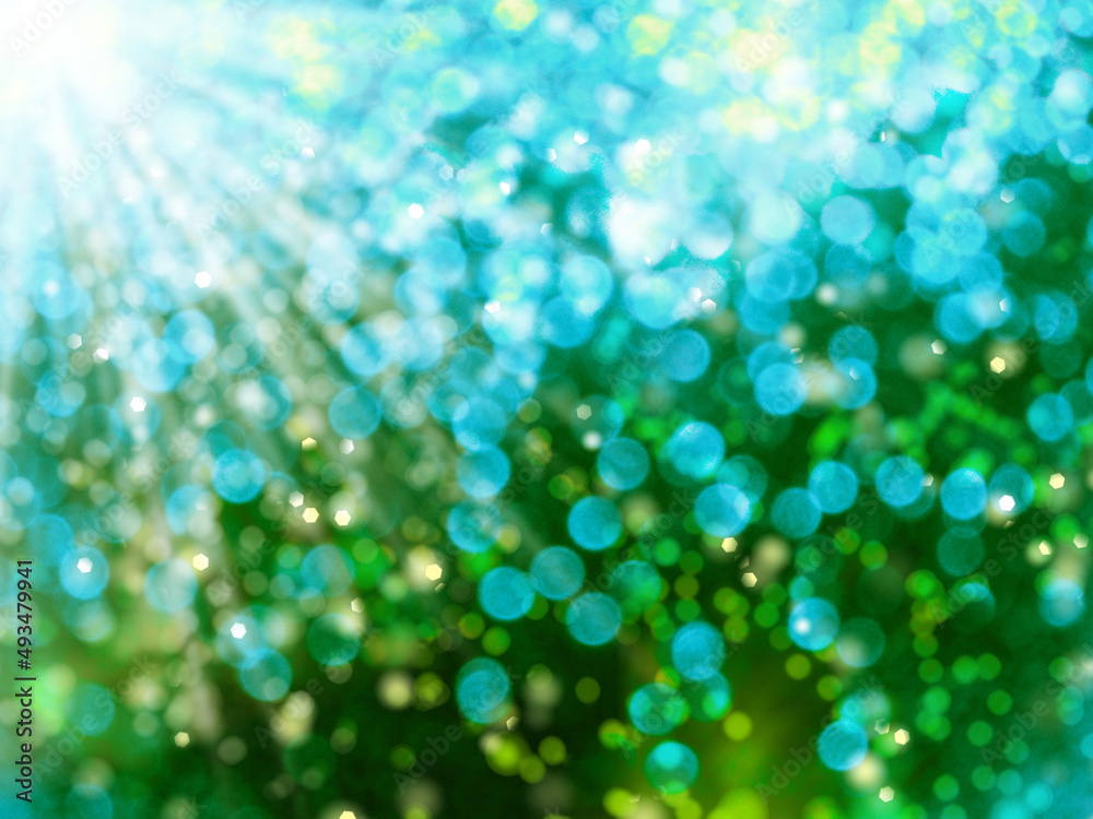 spring abstract green blurs background with sunny beams shiny bokeh spring abstract green blurs background with sunny beams shiny bokeh