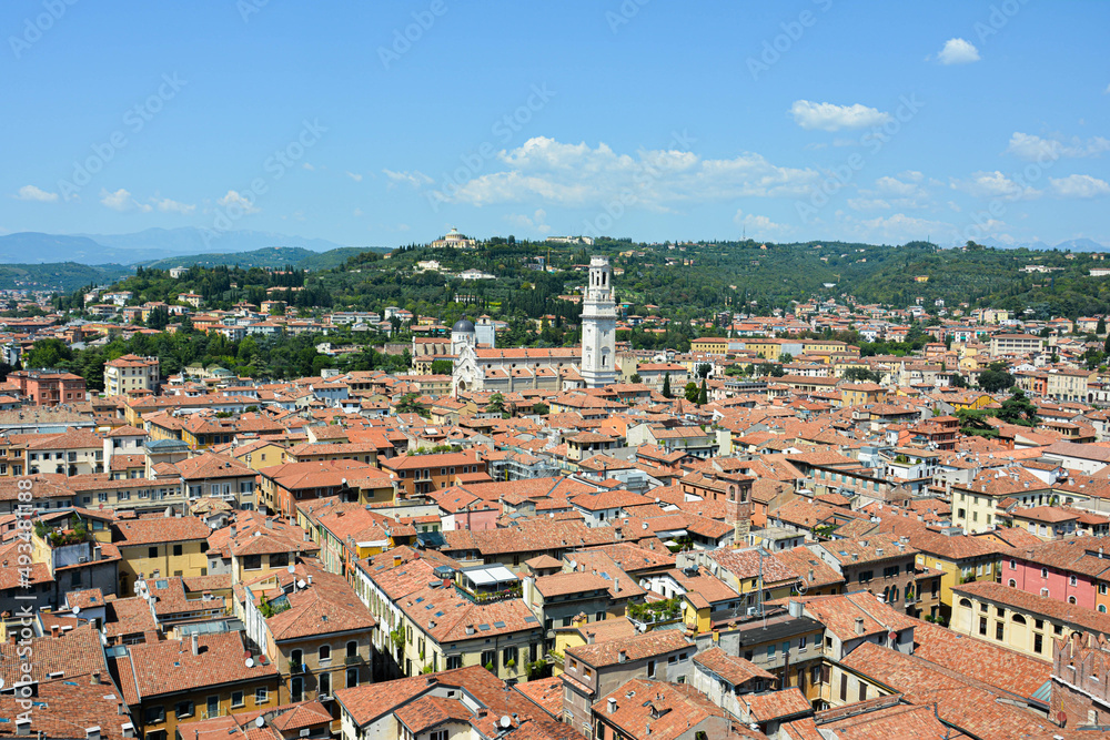 City of Verona from above, Italy