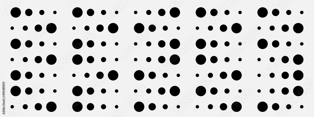 Background with circles of different sizes in black. Artistic element. Illustration. Background with circles of different sizes in black. Artistic element. Illustration.