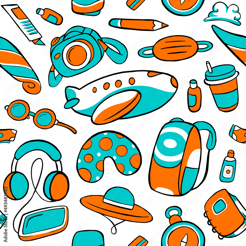 Travel Seamless Pattern Travel Seamless Pattern