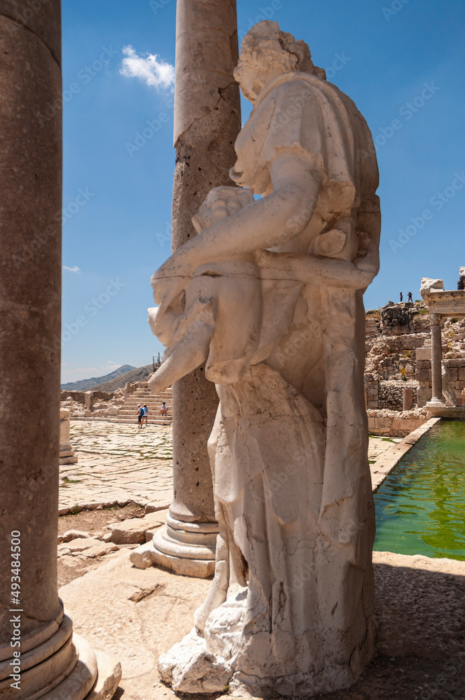 Sagalassos Historical City, agora, sculptures, ruin
In Roman Imperial times, the town was known as the first city of Pisidia`, a region in the western Taurus mountains.