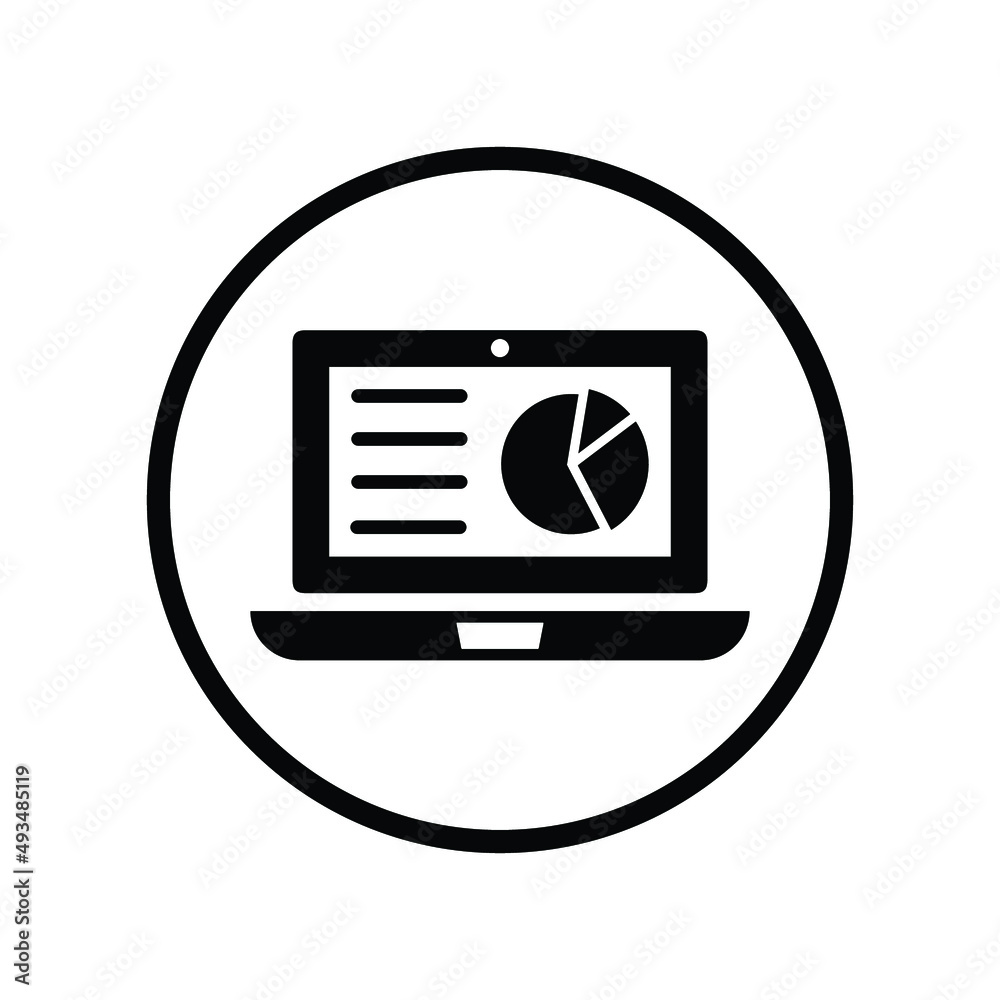 Data, diagram icon. Black vector illustration. Data, diagram icon. Black vector illustration.