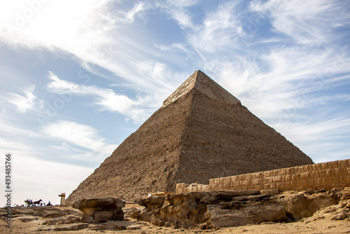 Great Pyramid Khafre  Giza  Cairo  Egypt