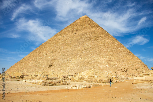 The great pyramid of Cheops in Cairo
