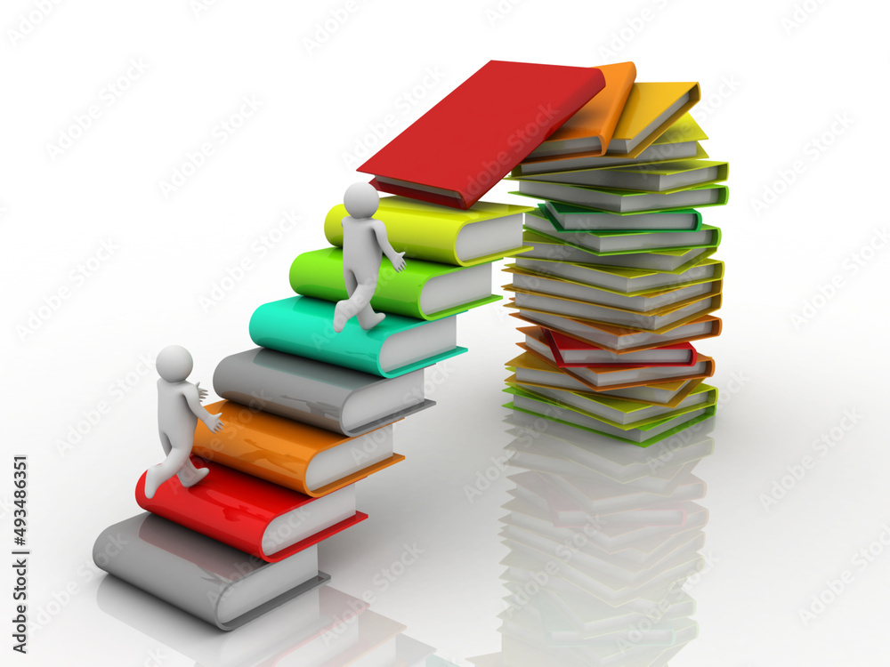 3d rendering student with books
3d rendering student with books
