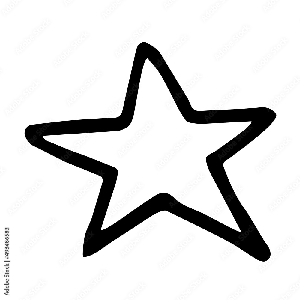 Doodle vector flat icon sun, moon cloud star Doodle vector flat icon sun, moon cloud star