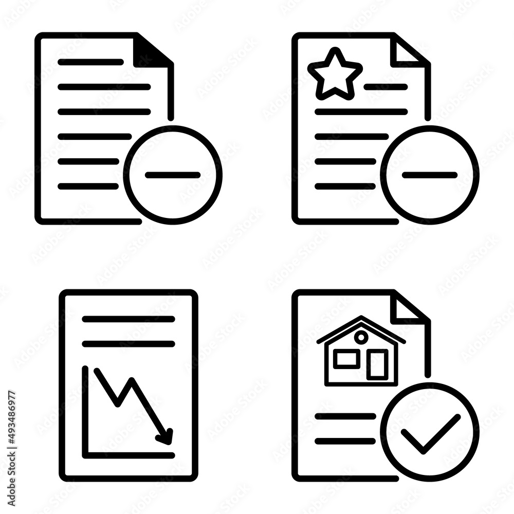 Docs1-2 Flat Icon Set Isolated On White Background Docs1-2 Flat Icon Set Isolated On White Background