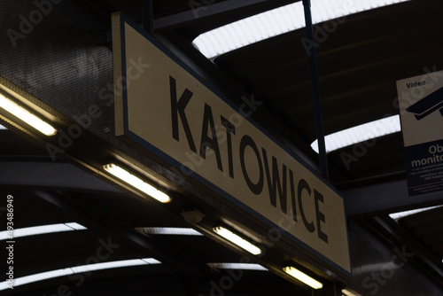 Katowice railway station. 