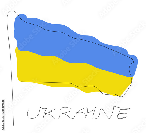 Ukraine flag vector illustration
