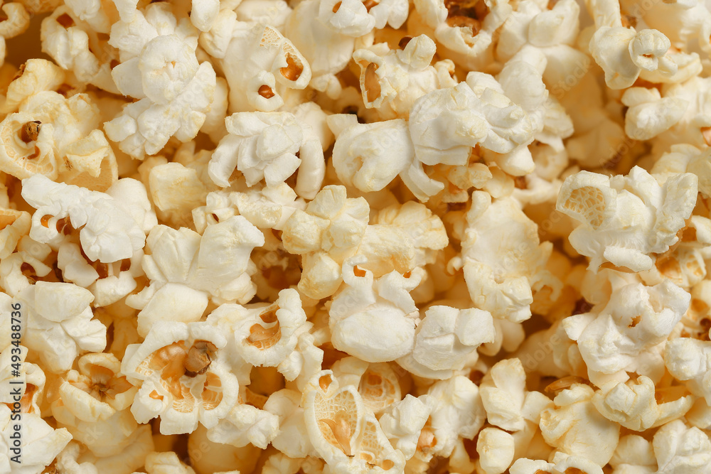 close up of freshly cooked pop corn 