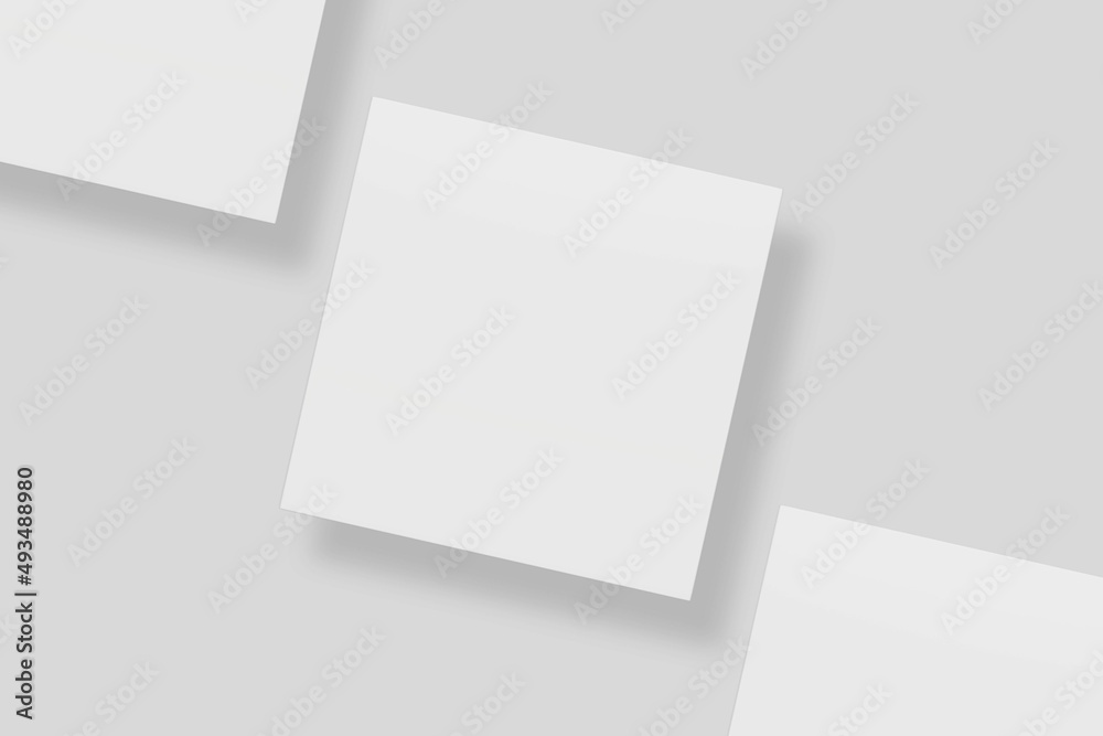 Blank paper for mockup. 3D Render Blank paper for mockup. 3D Render