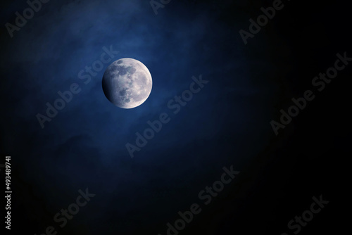 Beautiful moon. Elements of this image furnished by NASA