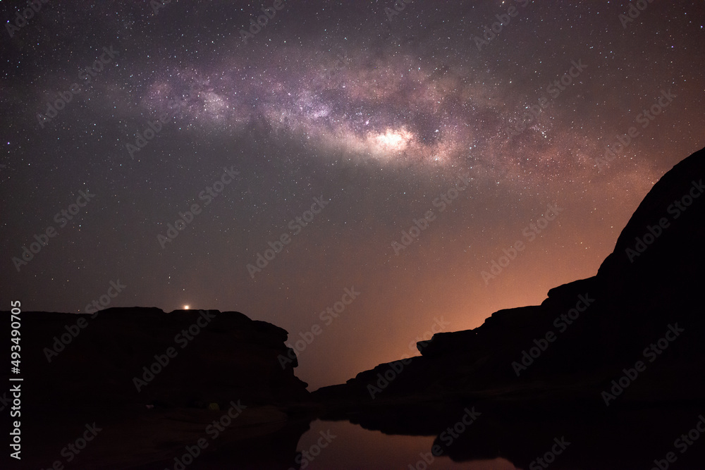 Milky way, amazing night sky and many stars on dark background. the universe is full of stars with noise and grain Photo taken with long exposure and white balance selected. Milky way, amazing night sky and many stars on dark background. the universe is full of stars with noise and grain Photo taken with long exposure and white balance selected.